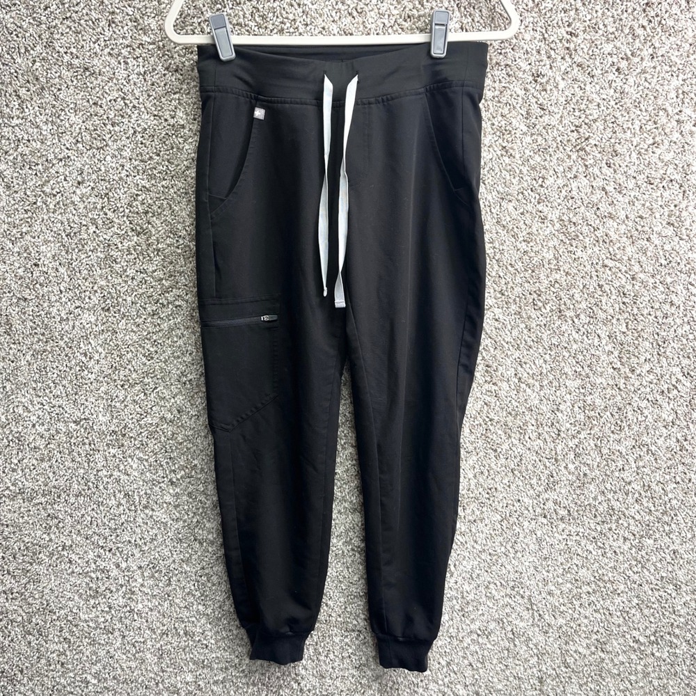 FIGS Scrub Pants Women's XSP Technical Collection Zamora Black Jogger
